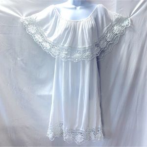 Millenium Angelic Beach Chic Dress with Macrame Fringe RN 101144